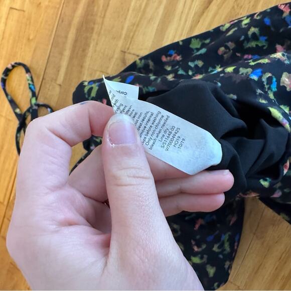 Athleta Leopard Multicolor Keyhole One Piece Swimsuit Size Small - Picture 5 of 6